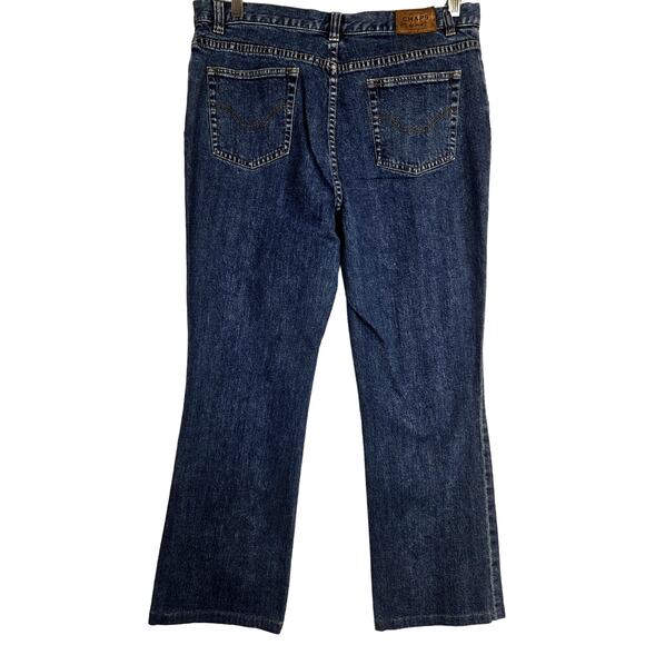 CHAPS Ralph Lauren Denim Size 14 Blue Jeans With Beading Boot Cut # 777 - Picture 2 of 9